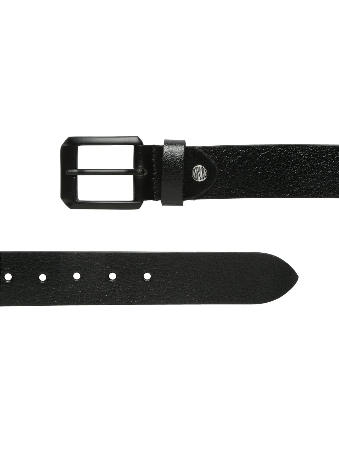 Men Vintage Black Leather Casual belt