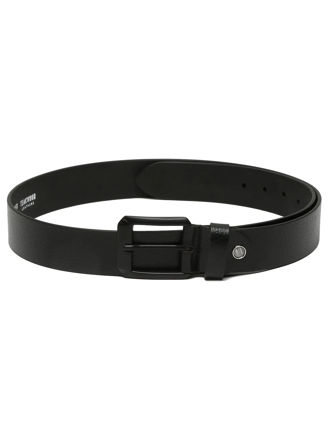 Men Vintage Black Leather Casual belt