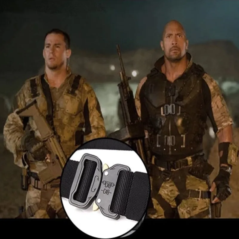 Men's Nylon Army Tactical Combat Survival Belt