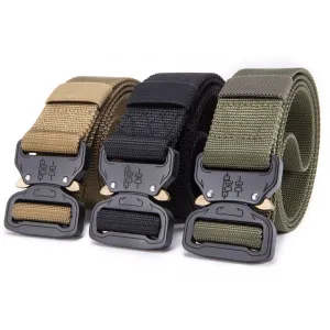 Men's Nylon Army Tactical Combat Survival Belt