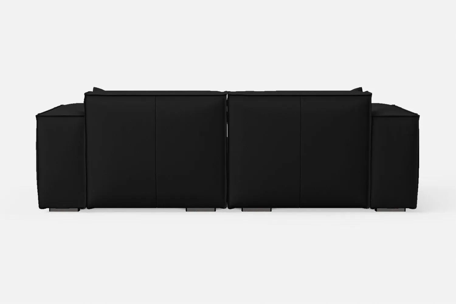 Naples 2 Seater Sofa Black Leather