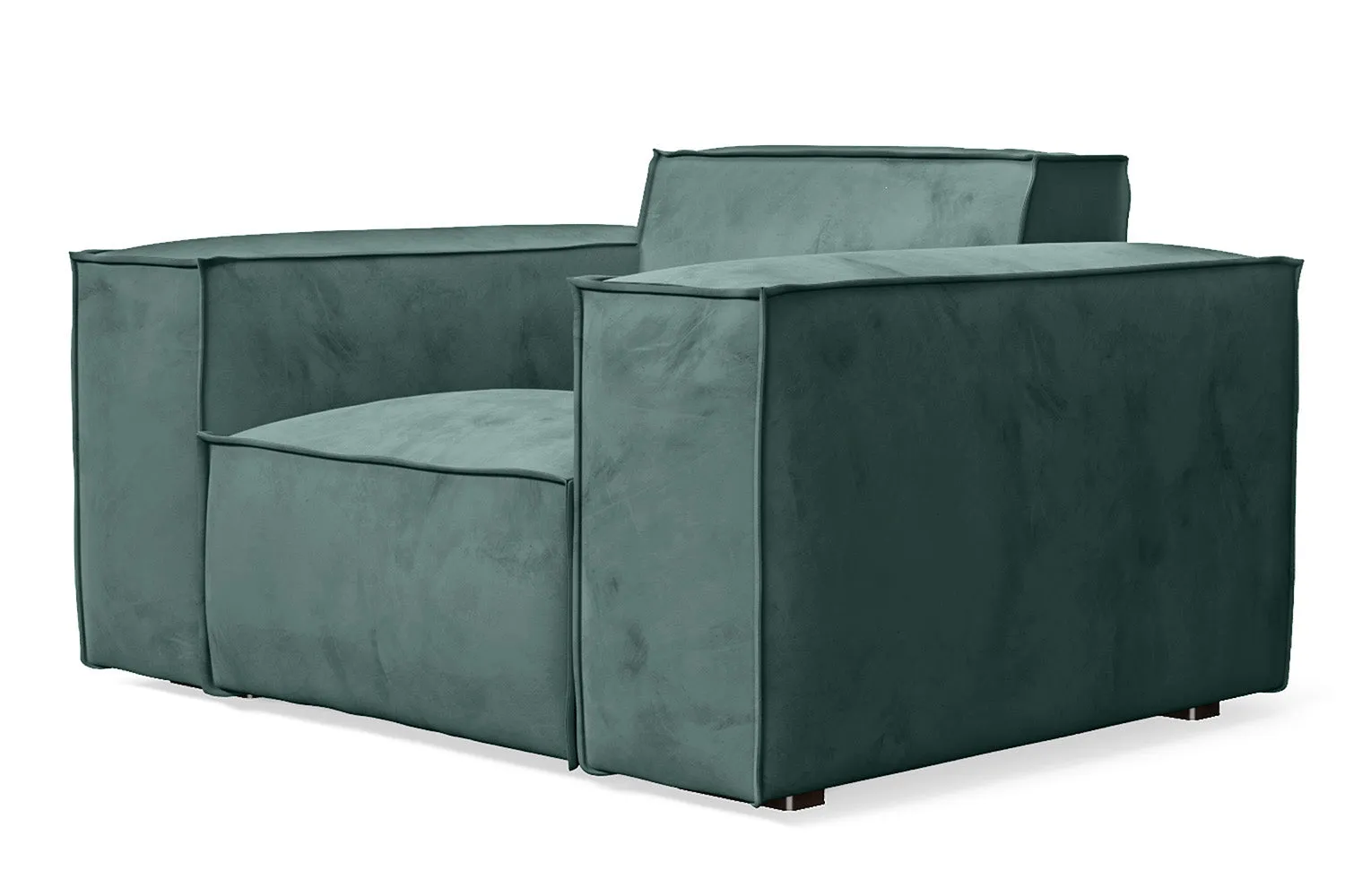 Naples Armchair Teal Velvet