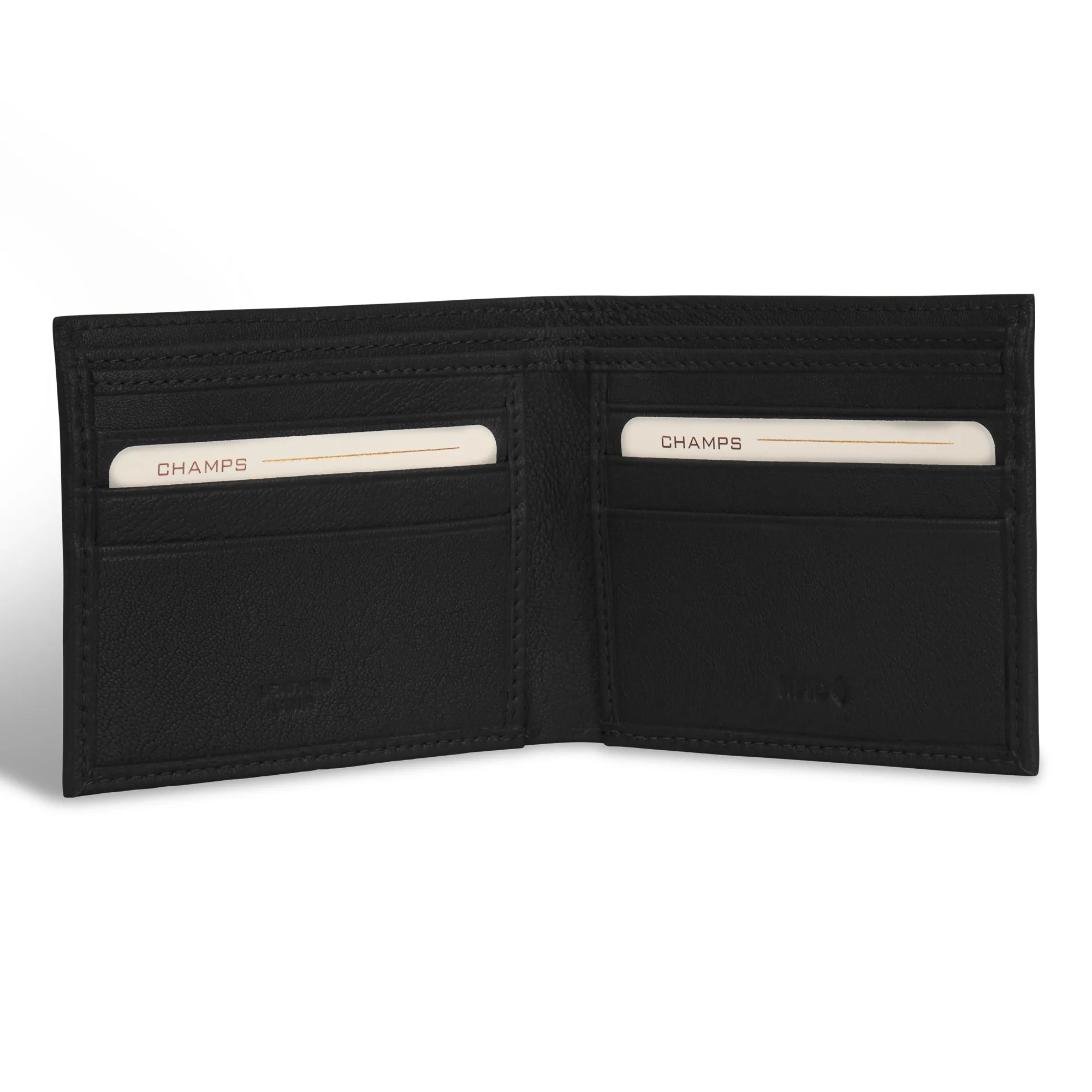Onyx / Leather Bi-Fold Wallet