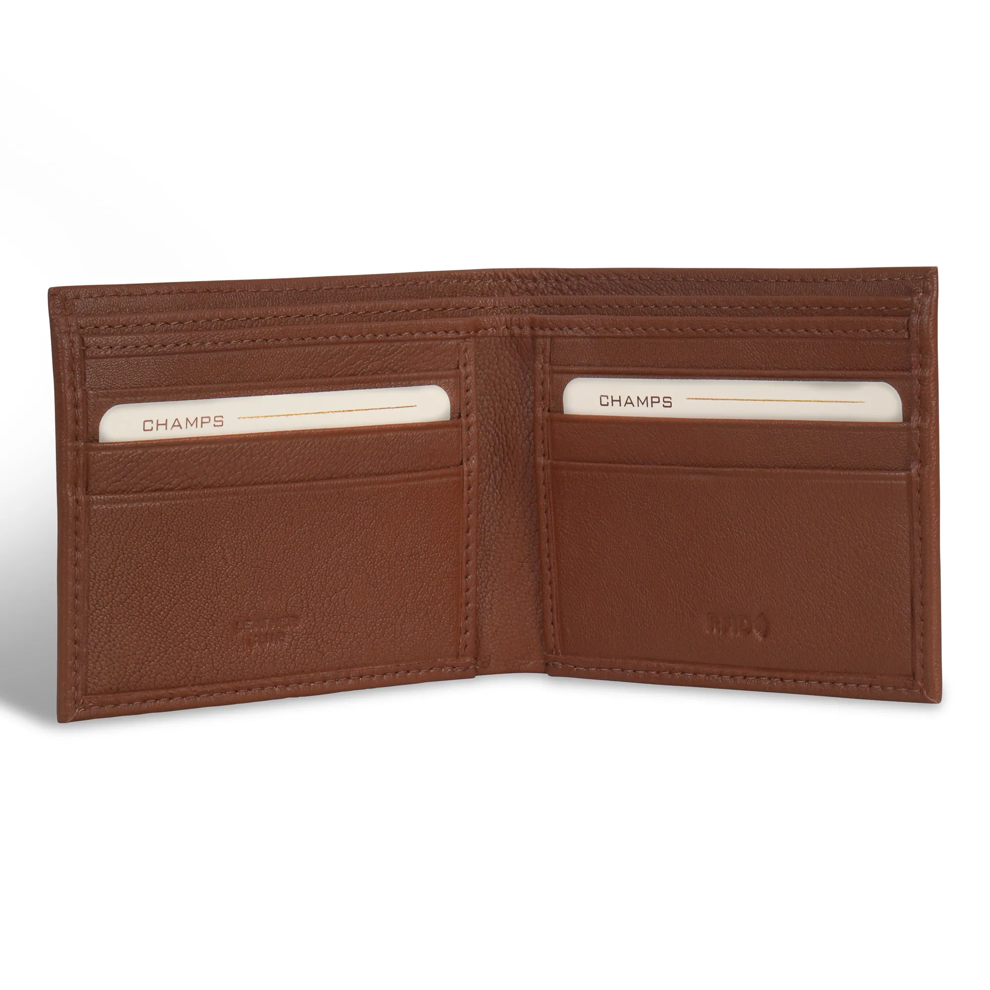 Onyx / Leather Bi-Fold Wallet