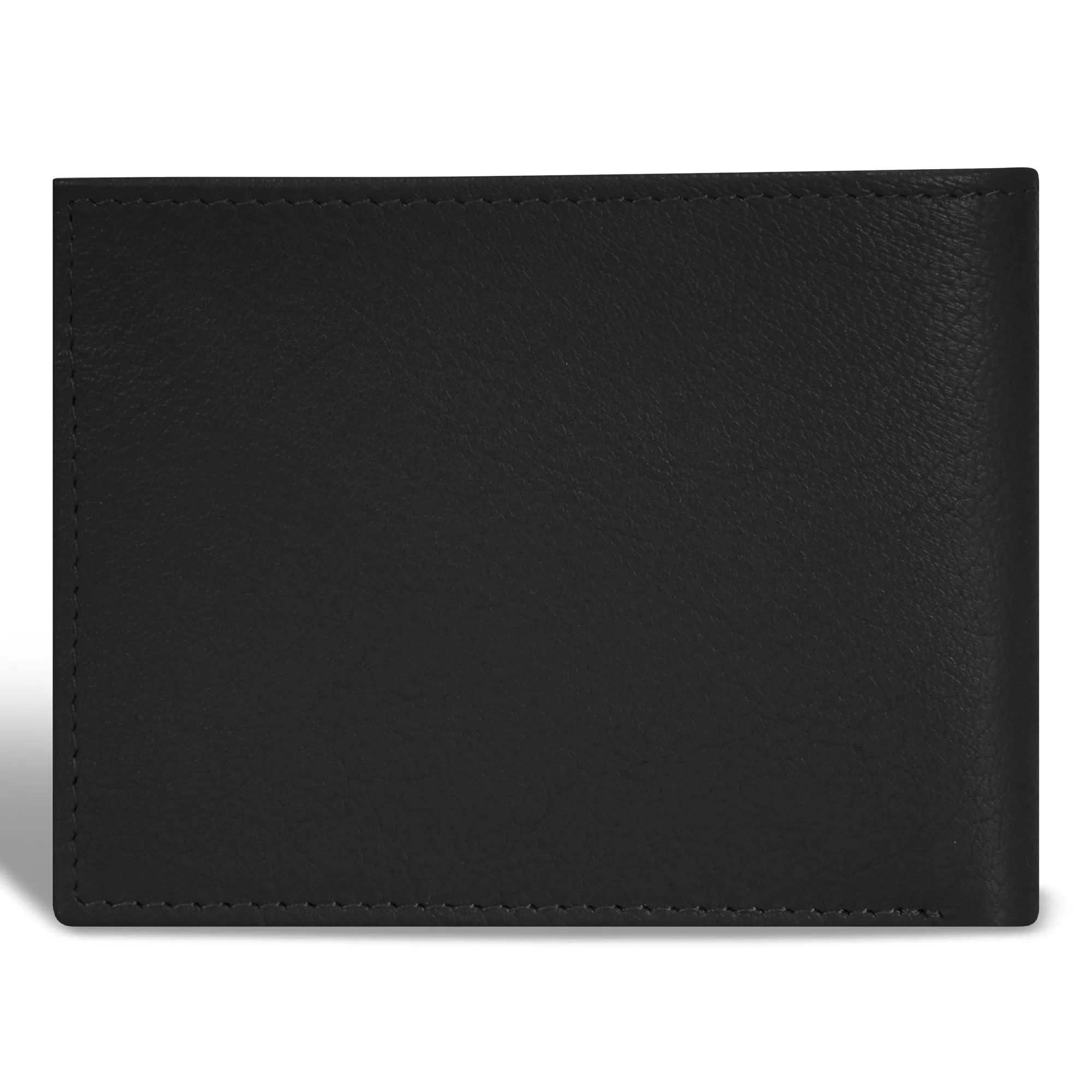 Onyx / Leather Bi-Fold Wallet