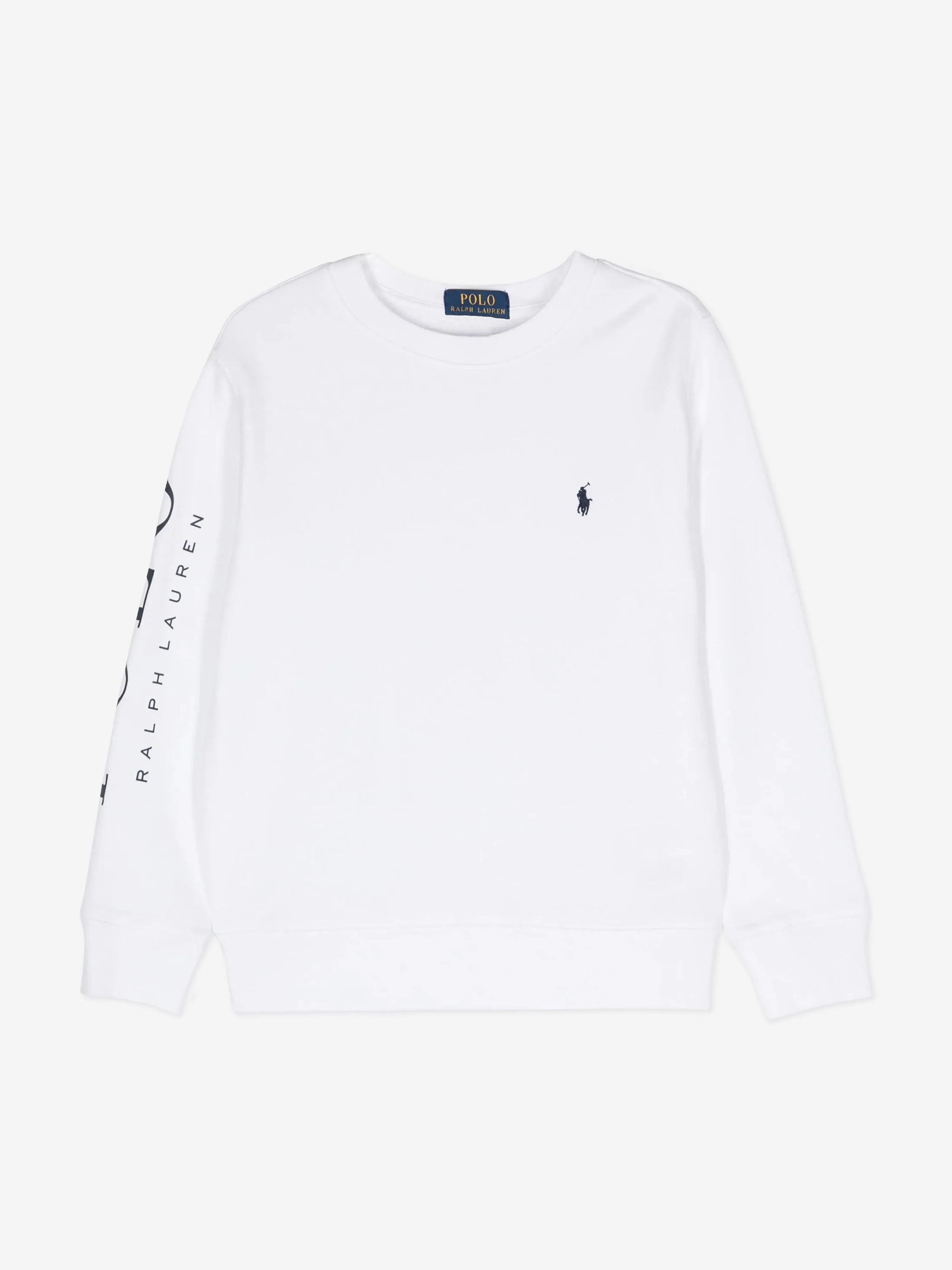Ralph Lauren Boys Polo Sweatshirt in White
