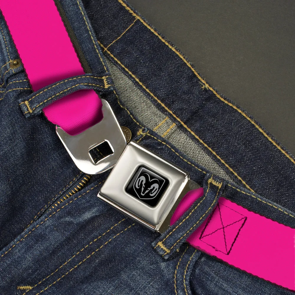 Ram Seatbelt Belt - Fuchsia Webbing
