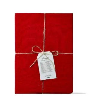 Red Thread Slub Tablecloth