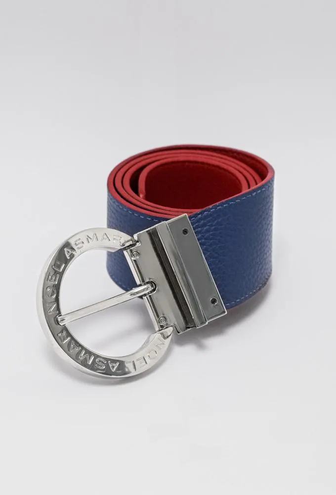 Signature Leather Belt Chrome