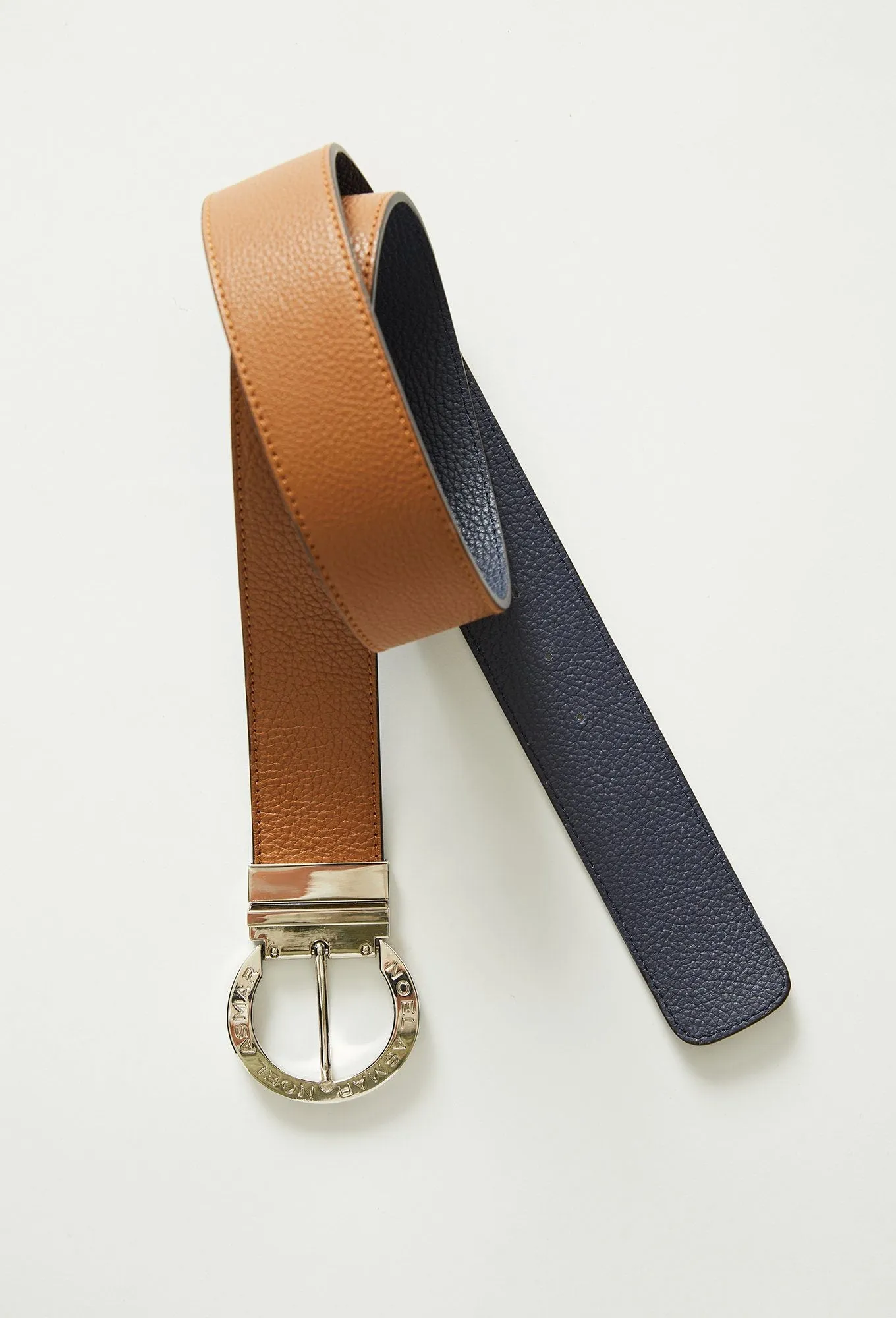 Signature Leather Belt Chrome