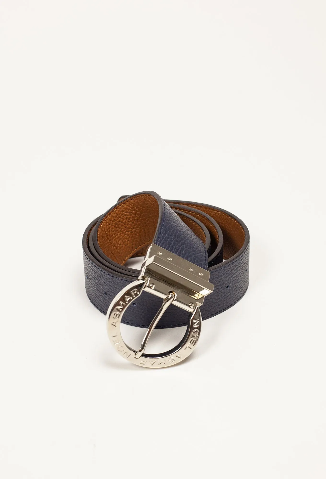 Signature Leather Belt Chrome
