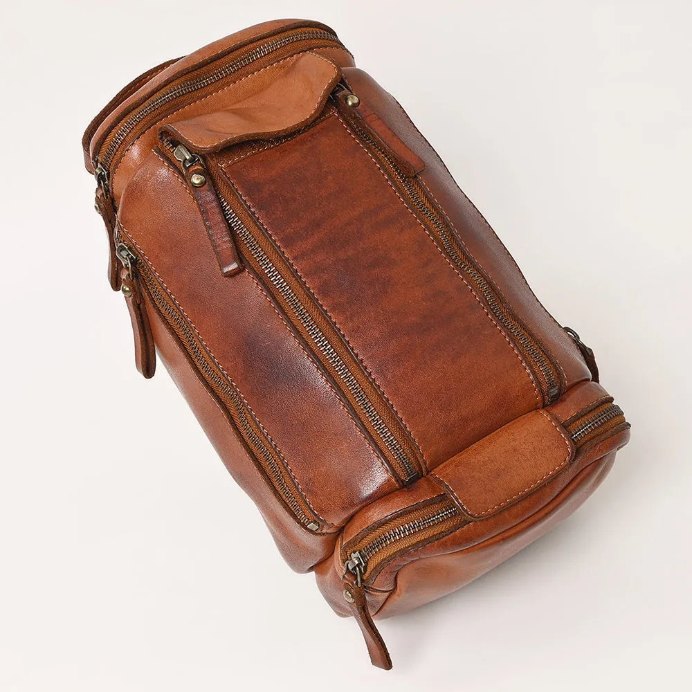 Spaghetti Western Swc400Cg Duffel Vintage Handmade Drum Dyed Genuine European Cowhide Leather Women Bag Western Handbag Purse