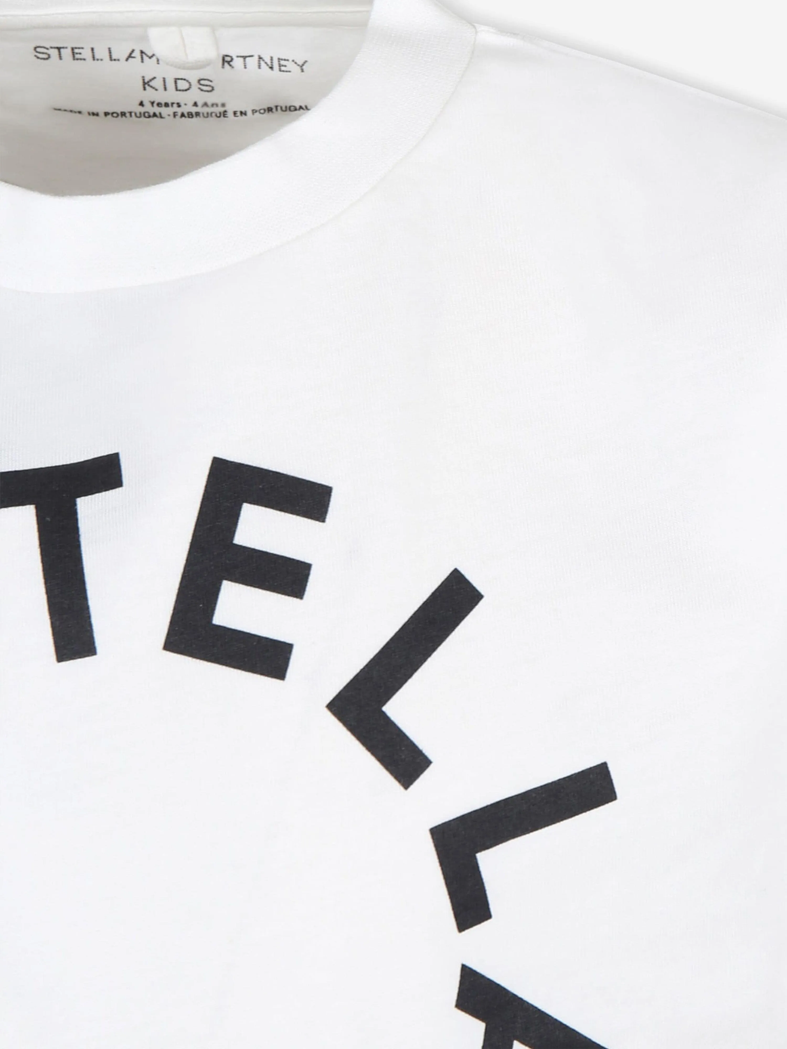Stella McCartney Boys Circle Logo T-Shirt in Ivory