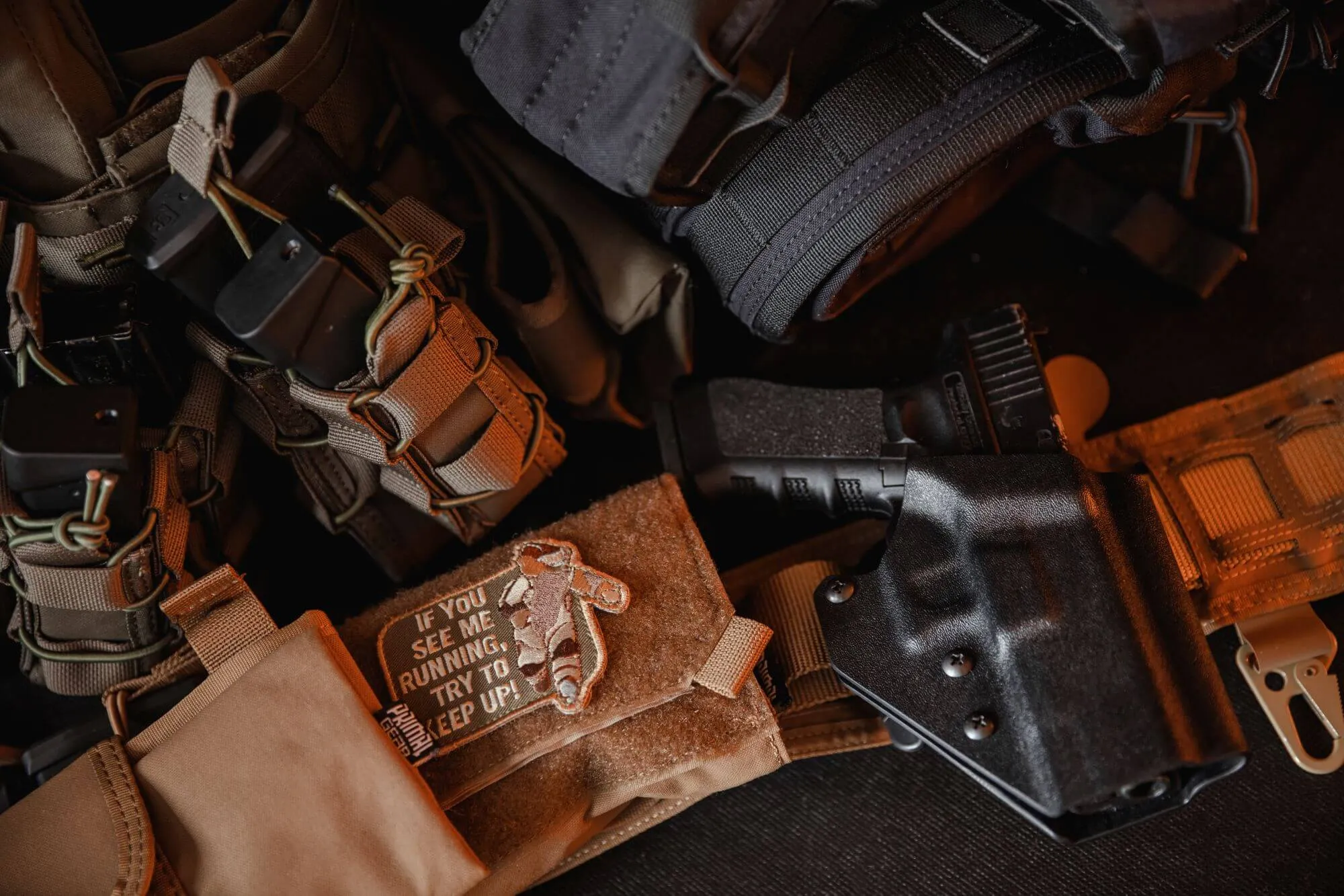 Tactical Belt Laser-Cut Theri - black