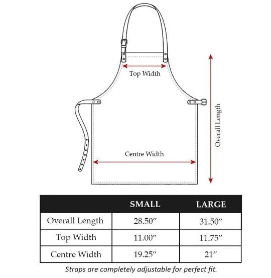 Timeless Tan Leather Work Apron - Classic Touch