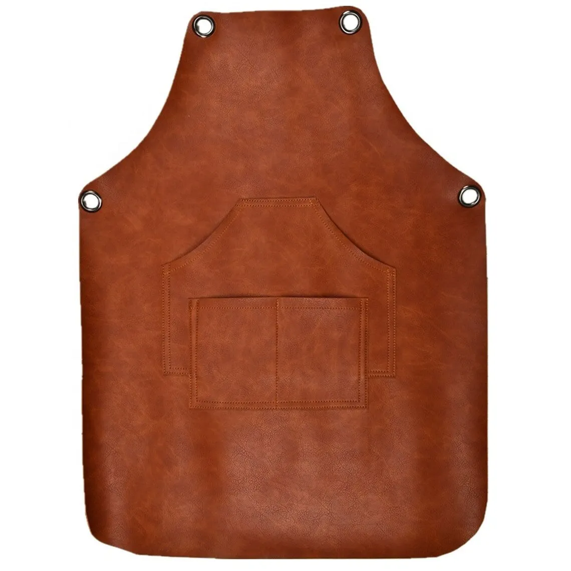Timeless Tan Leather Work Apron - Classic Touch