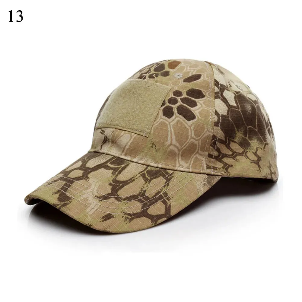 Unisex Outdoor Tactical Military Army Camo Adjustable Baseball Cap Camouflage Men Women Snapback Hat For Cycling Hiking Fishing