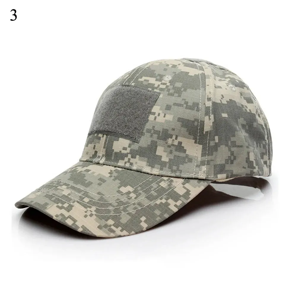 Unisex Outdoor Tactical Military Army Camo Adjustable Baseball Cap Camouflage Men Women Snapback Hat For Cycling Hiking Fishing