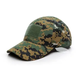 Unisex Outdoor Tactical Military Army Camo Adjustable Baseball Cap Camouflage Men Women Snapback Hat For Cycling Hiking Fishing