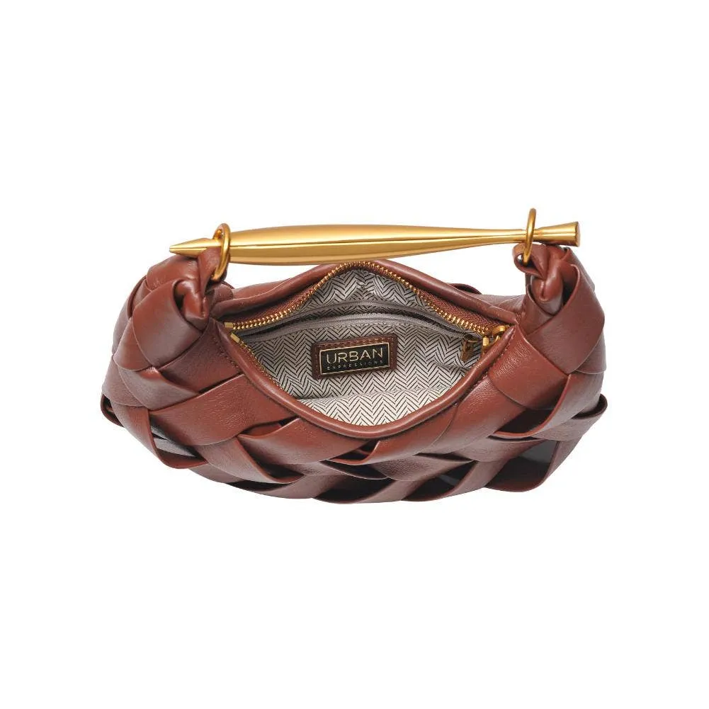Ursula Woven Crossbody: Espresso