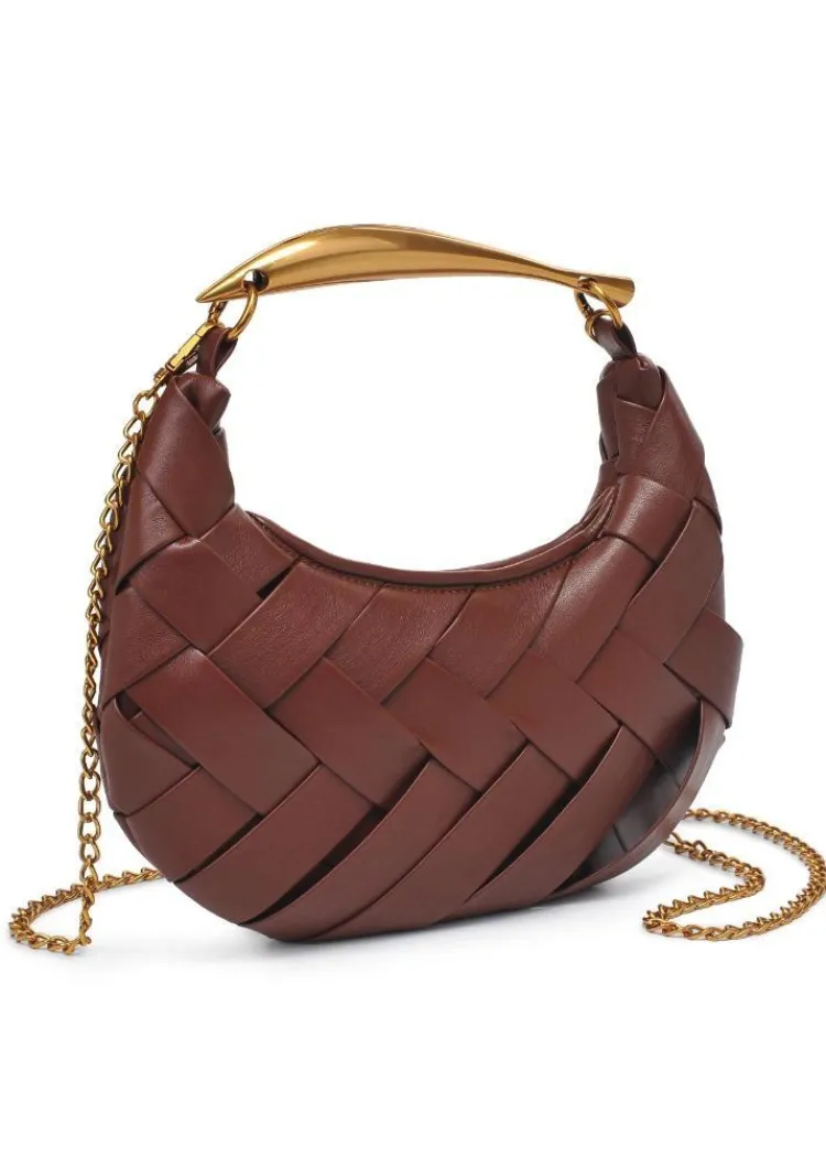 Ursula Woven Crossbody: Espresso