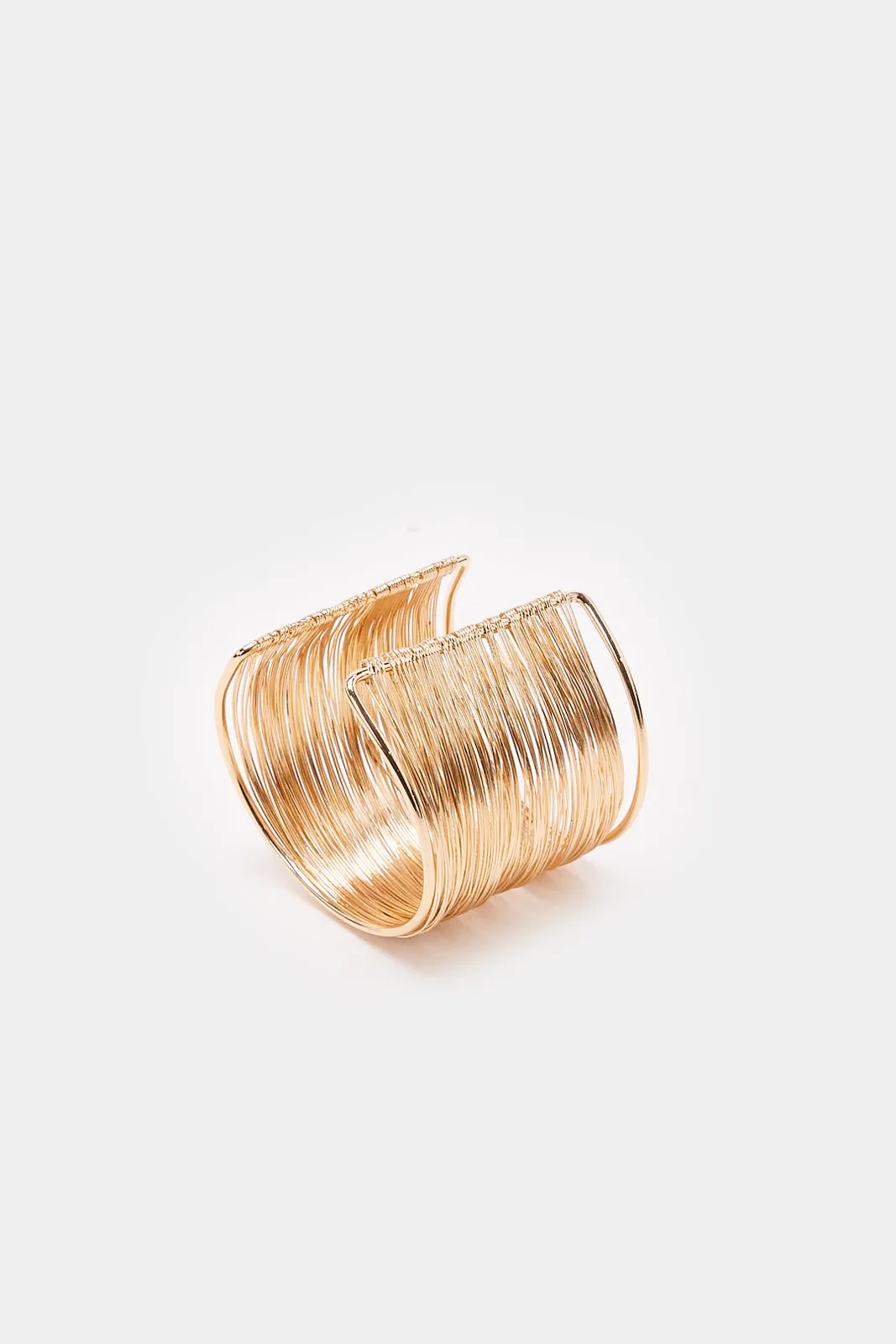 Women Gold Embellished Cuff Bracelet